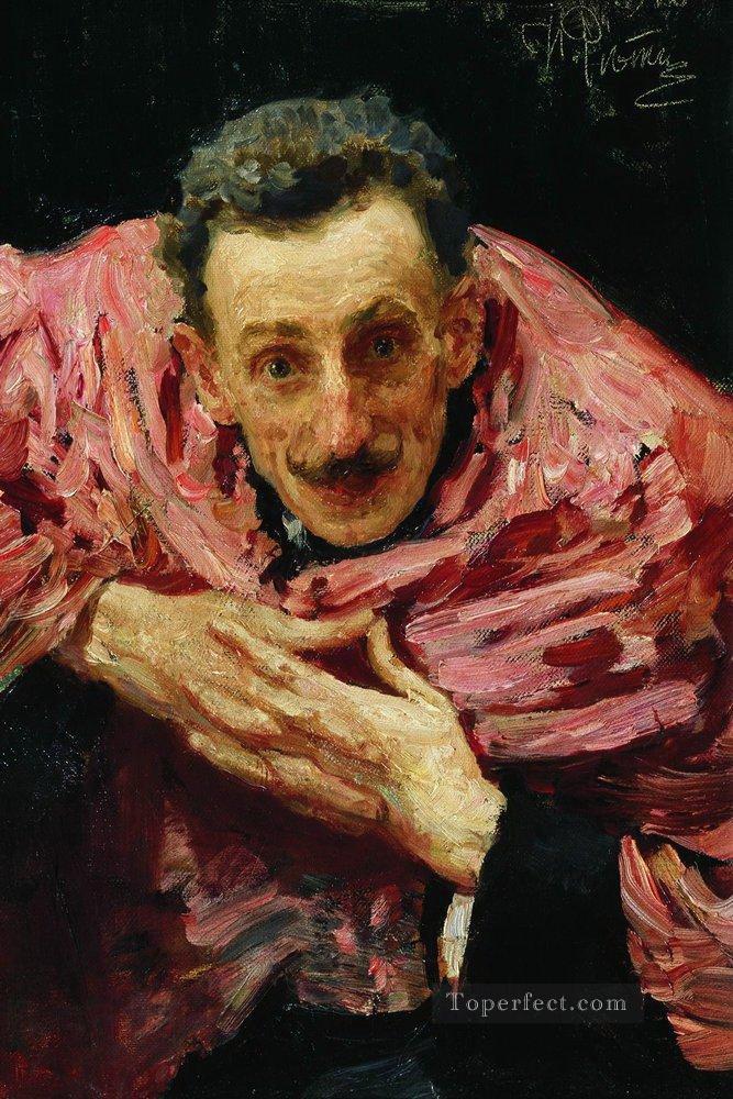 portrait of v d ratov s m muratov 1910 Ilya Repin Oil Paintings